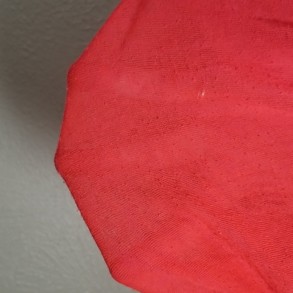 Energie Size L Top Neon Peach / Orange Thin Material Top - Picture 6 of 7